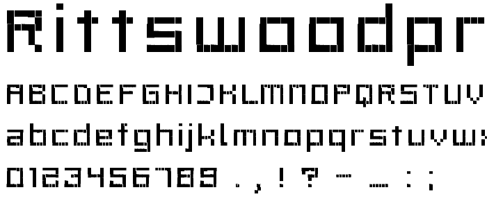 RittswoodProfile_6 Regular font